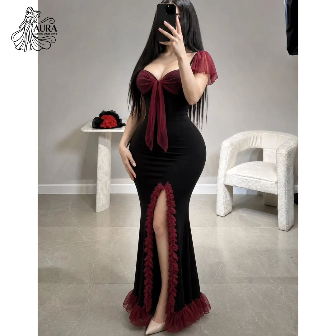 Aura Customized Ball Gowns Fishtail Skirt Prom Dresses 2026 Luxury Party Dresses for Special Occasions Front Slit Ruffles Dress
Aura Customized Ball Gowns Fishtail Skirt Prom Dresses 2026 Luxury Party Dresses for Special Occasions Front Slit Ruffles Dress