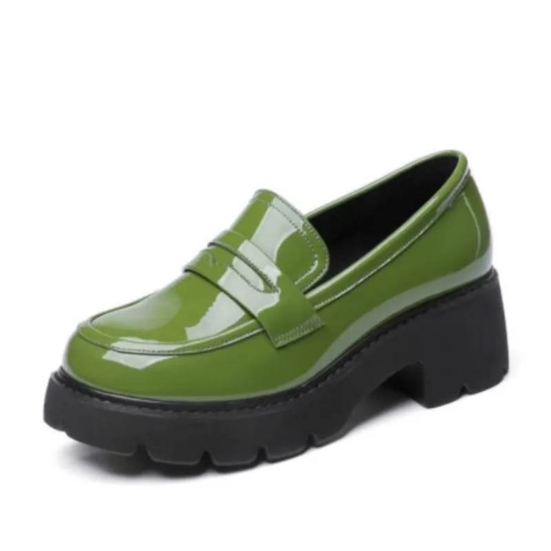 Loafers Shoes Women Genuine Leather Spring Platform Women Size Shoes British Style Fashion Green School Shoes Women
Loafers Shoes Women Genuine Leather Spring Platform Women Size Shoes British Style Fashion Green School Shoes Women
