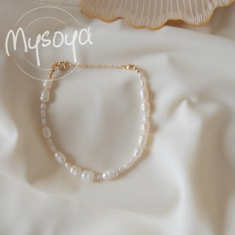 MYSOYA 2-3mm & 5-6mm Freshwater Pearl Bracelet, with Gift Box, for Her/ Him, Birthday/ Wedding/ Mother's Day A0241
MYSOYA 2-3mm & 5-6mm Freshwater Pearl Bracelet, with Gift Box, for Her/ Him, Birthday/ Wedding/ Mother's Day A0241