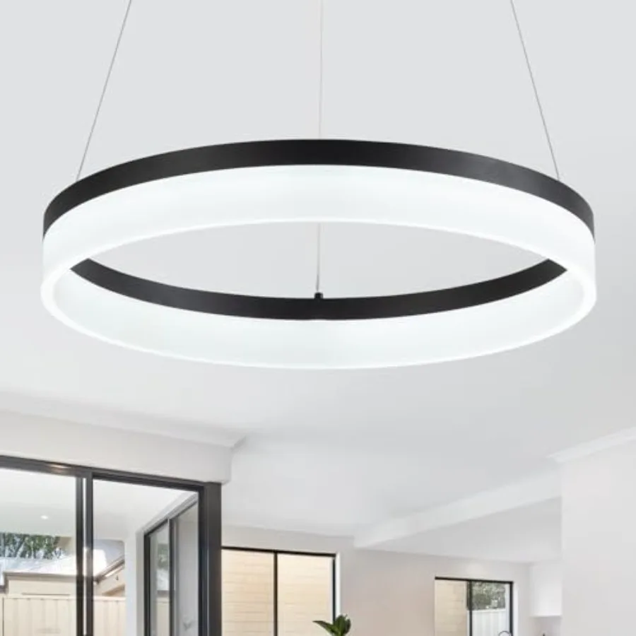Modern LED Chandelier - Dimmable 9.7" Round Pendant Light, Height Adjustable UL-Certified Ceiling Light for Dining Room, Kitche
Modern LED Chandelier - Dimmable 9.7" Round Pendant Light, Height Adjustable UL-Certified Ceiling Light for Dining Room, Kitche