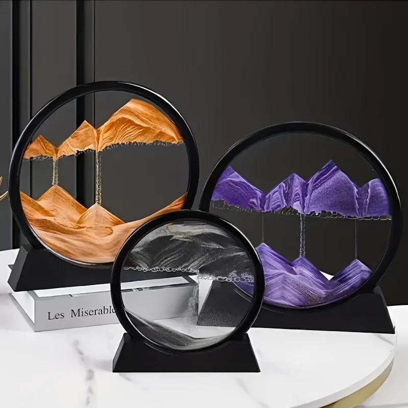 360-Degree Rotation 3D Flowing Sand Painting: Morphological Change - Glass Art Decoration
360-Degree Rotation 3D Flowing Sand Painting: Morphological Change - Glass Art Decoration