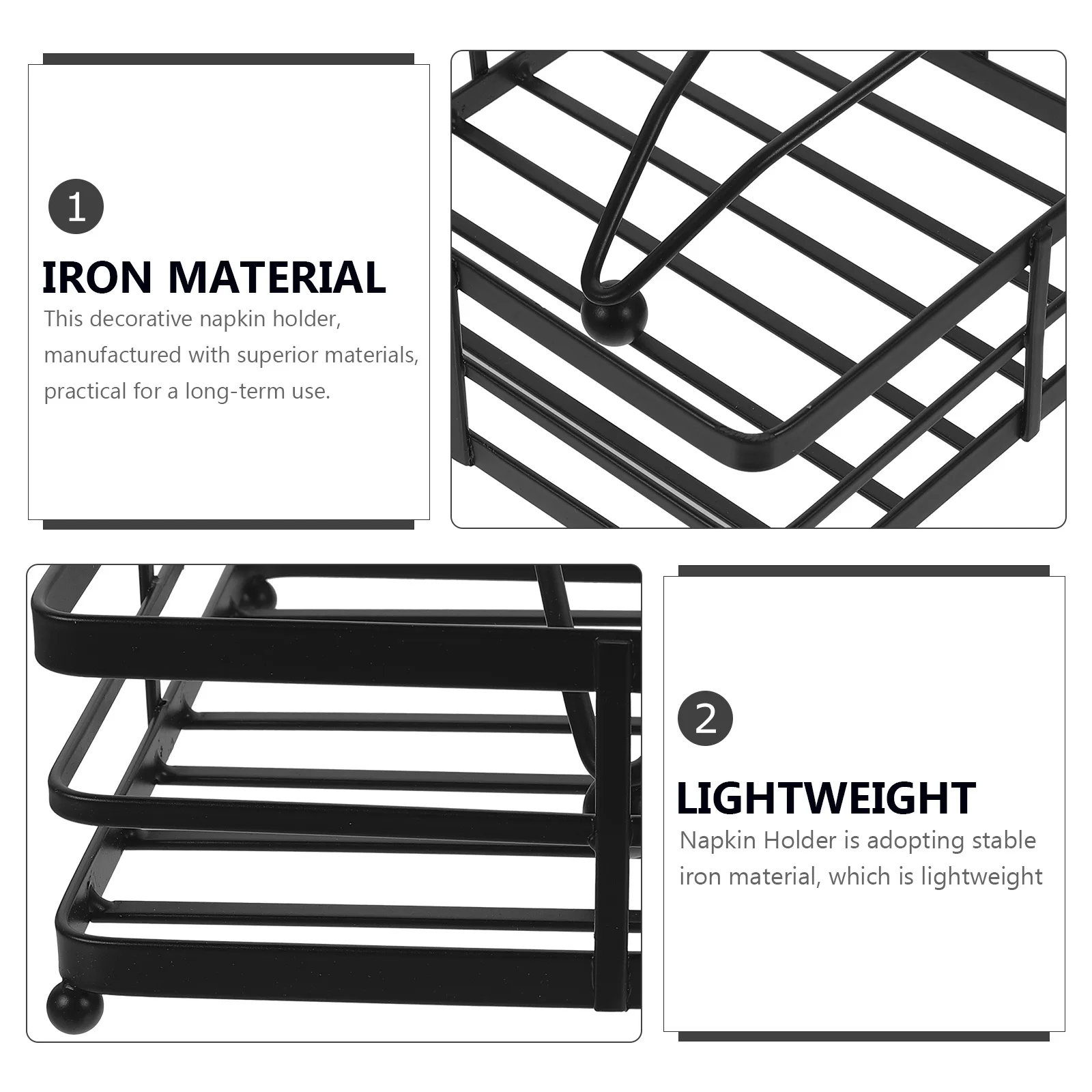 Hollow Design Napkin Storage Holder Desktop Paper Dispenser Sturdy Iron Stand for Kitchen Bathroom Cafe Restaurant Home Decor
Hollow Design Napkin Storage Holder Desktop Paper Dispenser Sturdy Iron Stand for Kitchen Bathroom Cafe Restaurant Home Decor