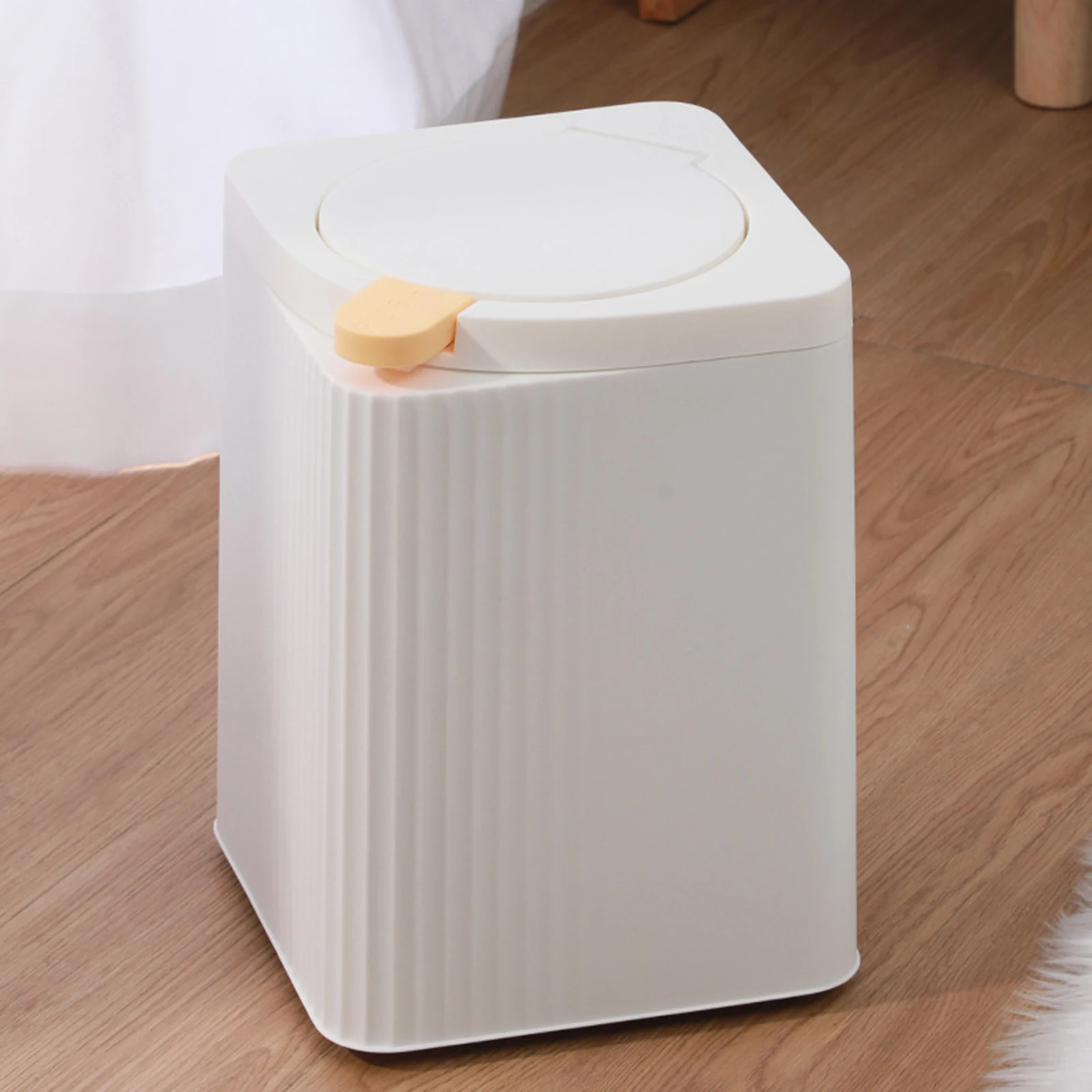 Plastic Trash Can Lid for Kitchen Bathroom Living Room Household Container White Color Garbage Bin Storage Solution
Plastic Trash Can Lid for Kitchen Bathroom Living Room Household Container White Color Garbage Bin Storage Solution