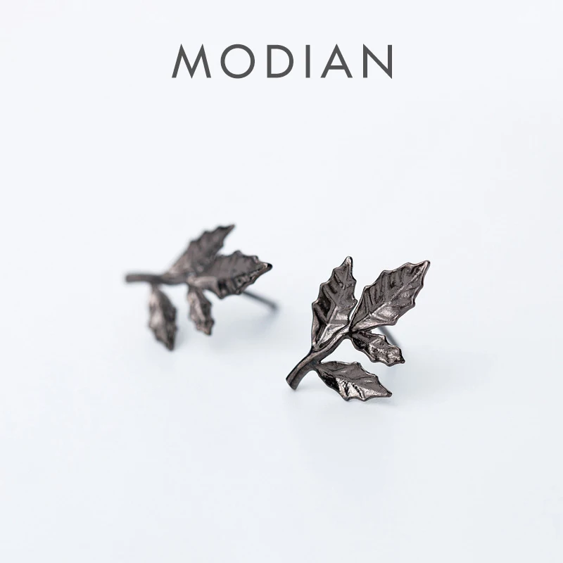 Modian Vintage Tree Leaf Stud Earrings Classic 925 Sterling Silver Prevent Allergies Jewelry For Women Fashion Fashion Gift
Modian Vintage Tree Leaf Stud Earrings Classic 925 Sterling Silver Prevent Allergies Jewelry For Women Fashion Fashion Gift
