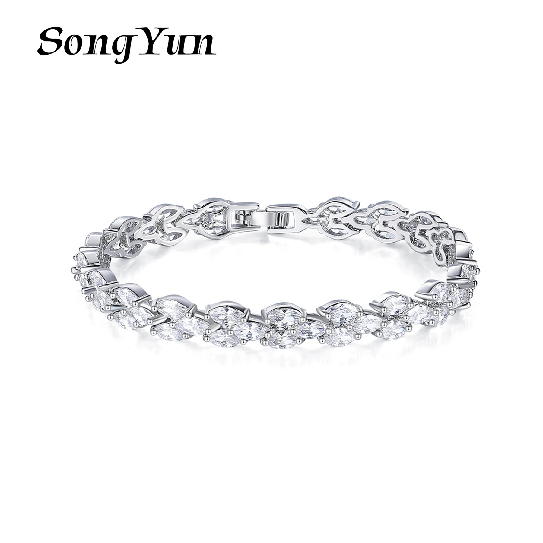 SongYun Jewelry Manufacturer MHT Horse Eye Zircons Bracelet Female Copper Inlay 3a Zircons Hand Ornaments Jewelry
SongYun Jewelry Manufacturer MHT Horse Eye Zircons Bracelet Female Copper Inlay 3a Zircons Hand Ornaments Jewelry