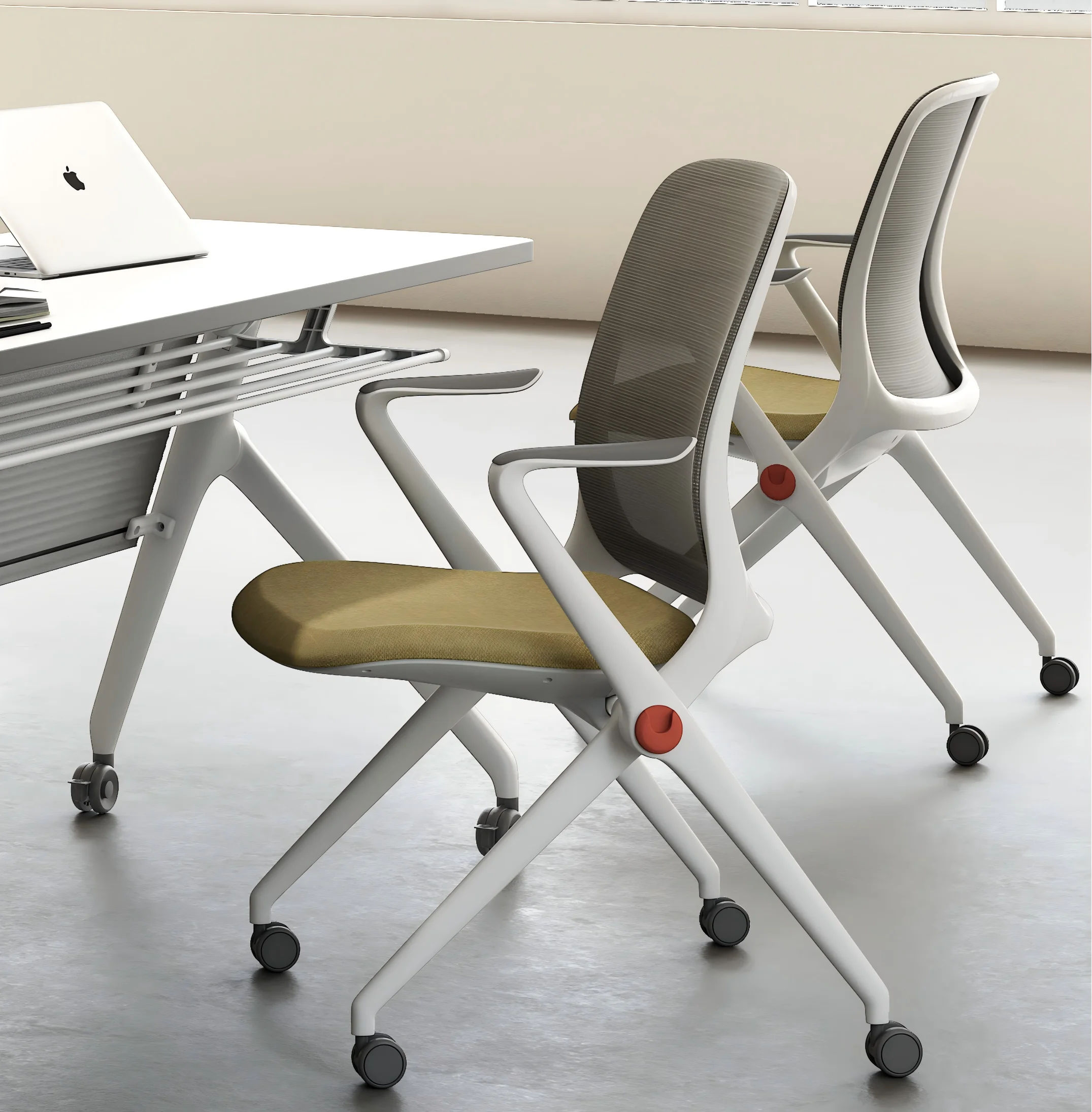 Modern Luxury Meeting Room Office Chair Foldable Stacking Padded Conference Training Chair Castor Fixed Armrest School Use
Modern Luxury Meeting Room Office Chair Foldable Stacking Padded Conference Training Chair Castor Fixed Armrest School Use