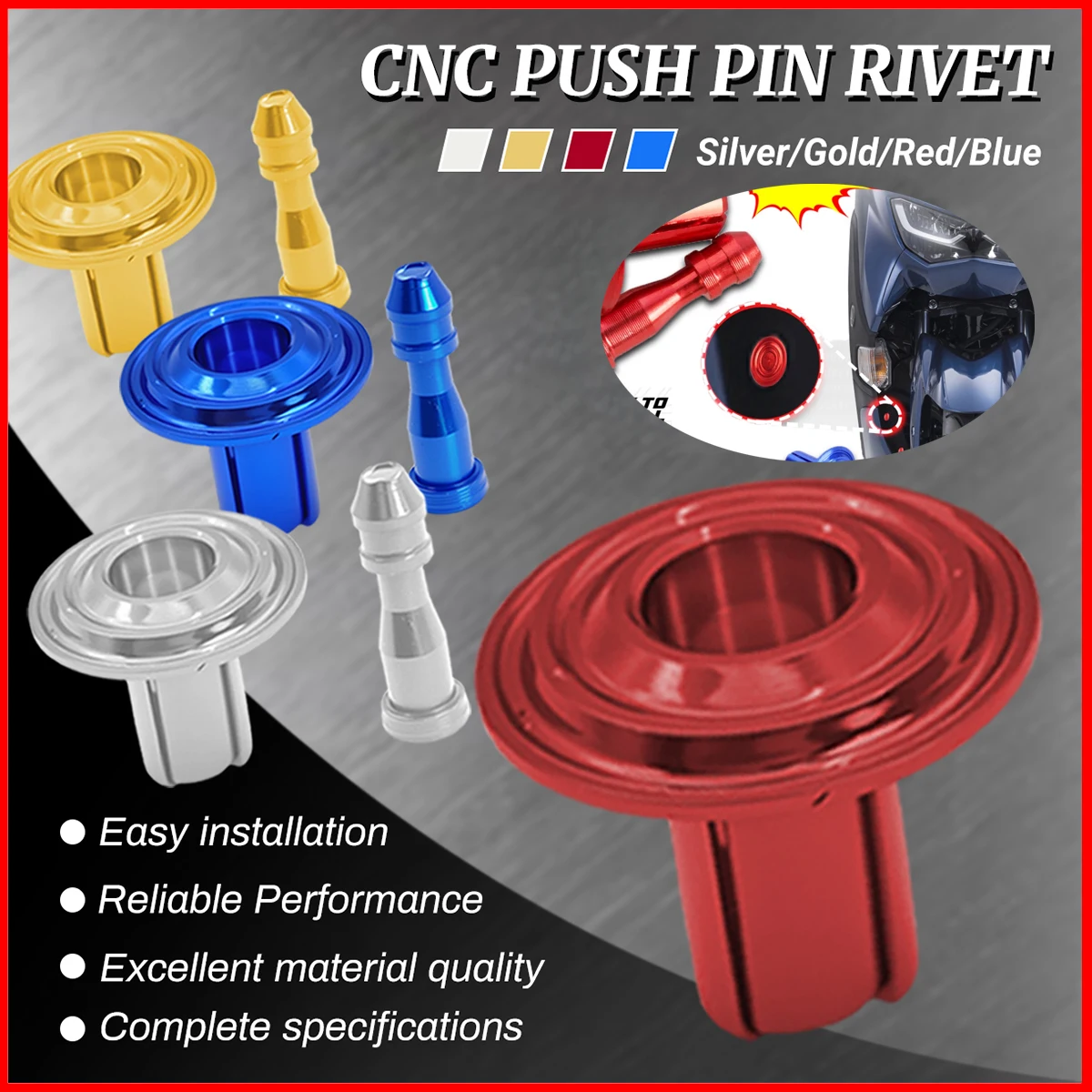 New 4-Color Aluminum Bolt Frame Hole Cover Motorcycle Accessories Motorcycle Shell Screws
New 4-Color Aluminum Bolt Frame Hole Cover Motorcycle Accessories Motorcycle Shell Screws