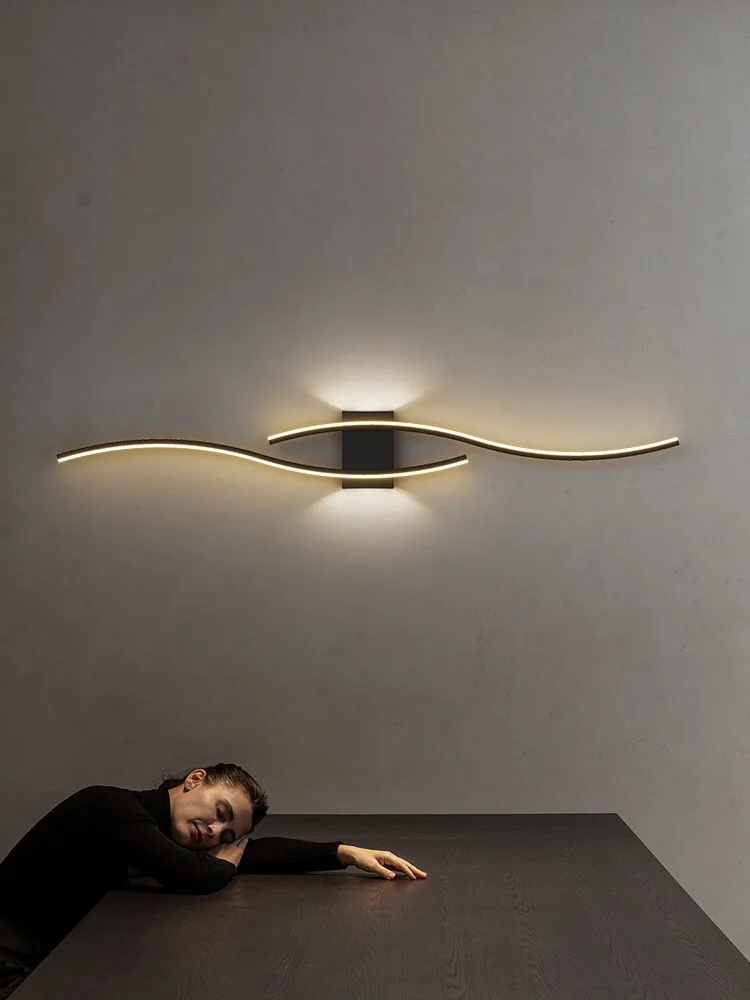 Modern Living Room Sofa Background Wall Lamps for Bedroom Bedside Designer Strip Minimalist Wall Decor Loft creative line Lights
Modern Living Room Sofa Background Wall Lamps for Bedroom Bedside Designer Strip Minimalist Wall Decor Loft creative line Lights