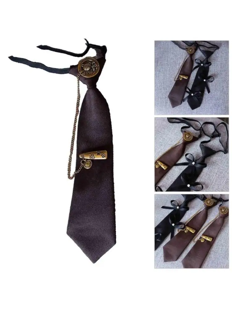 39BD Kids' School Uniform Tie Girls Pre-tied Necktie with Chains Pearls Bows
39BD Kids' School Uniform Tie Girls Pre-tied Necktie with Chains Pearls Bows