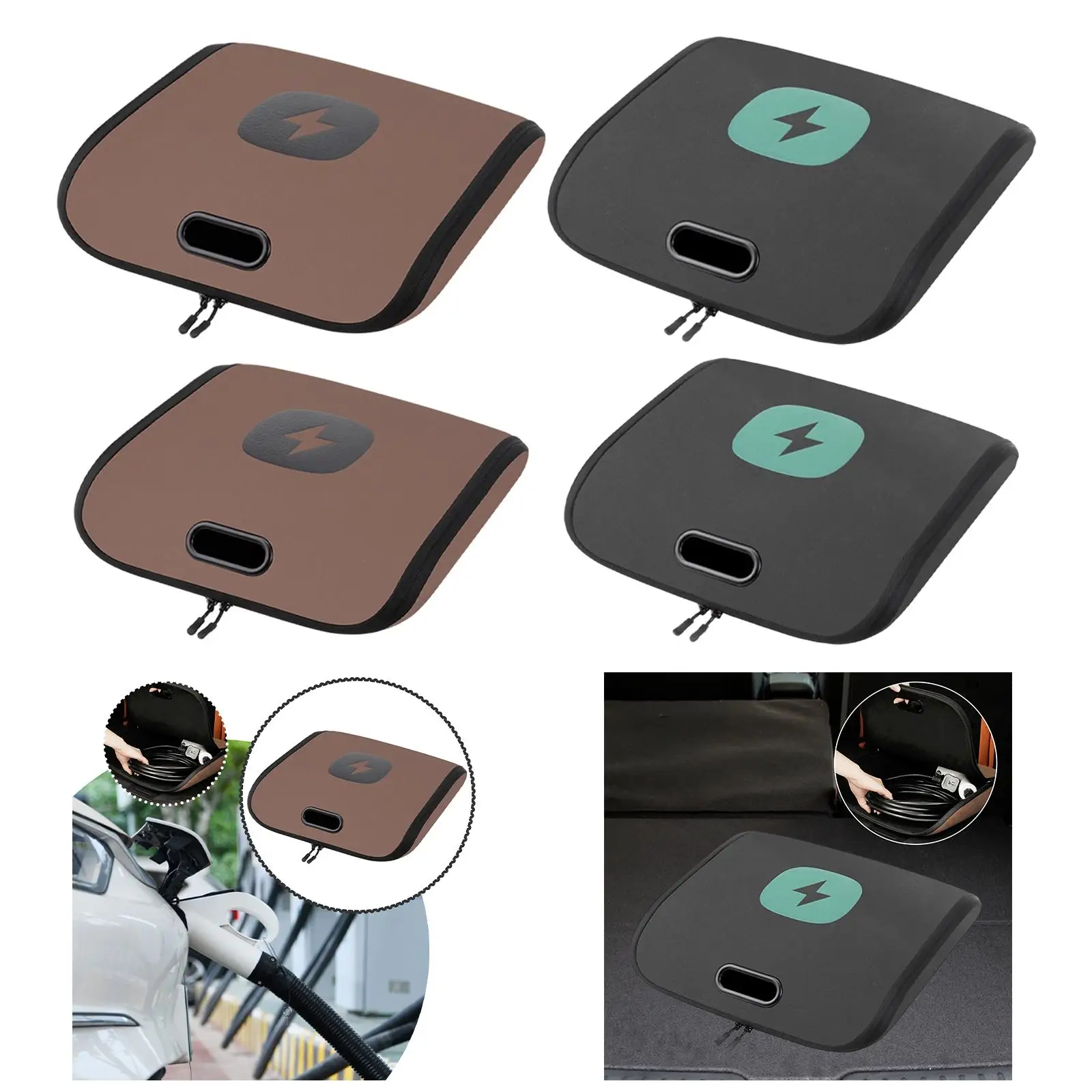 Shockproof EV Charging Cable Storage Bag Soft Velvet Lining Organizer Case for Auto Accessories
Shockproof EV Charging Cable Storage Bag Soft Velvet Lining Organizer Case for Auto Accessories