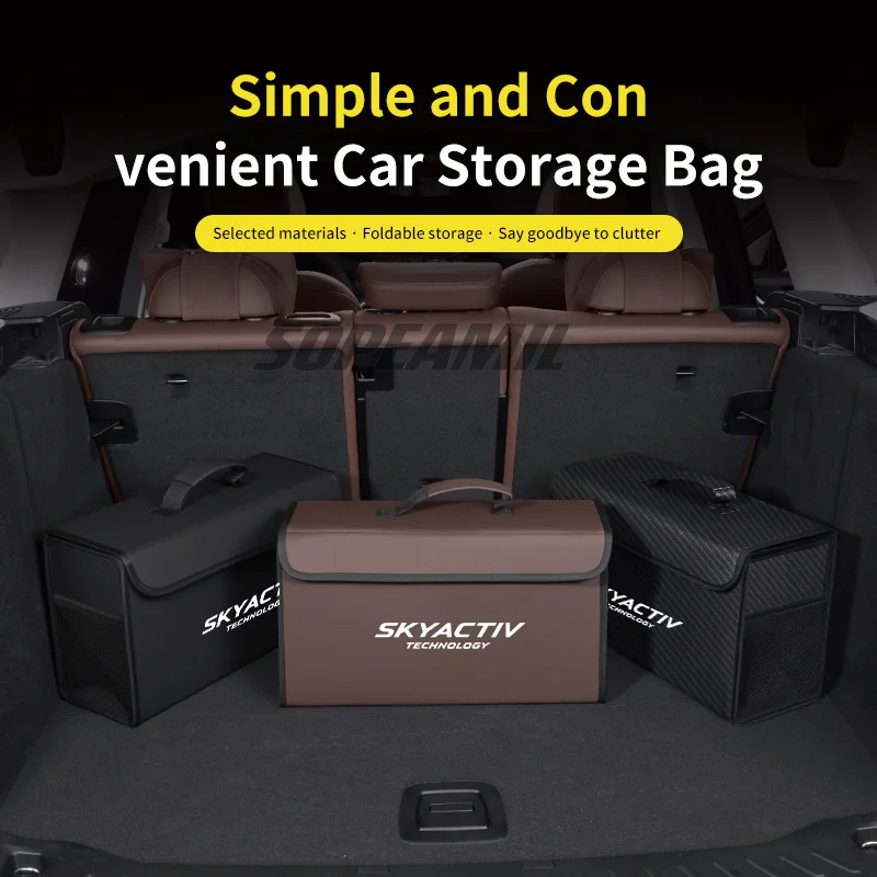 Car Trunk Organizing And Storage Box For Mazda 2 3 6 Skyactiv CX-5 CX30 Brand new leather trunk storage box Auto Accessories 
Car Trunk Organizing And Storage Box For Mazda 2 3 6 Skyactiv CX-5 CX30 Brand new leather trunk storage box Auto Accessories