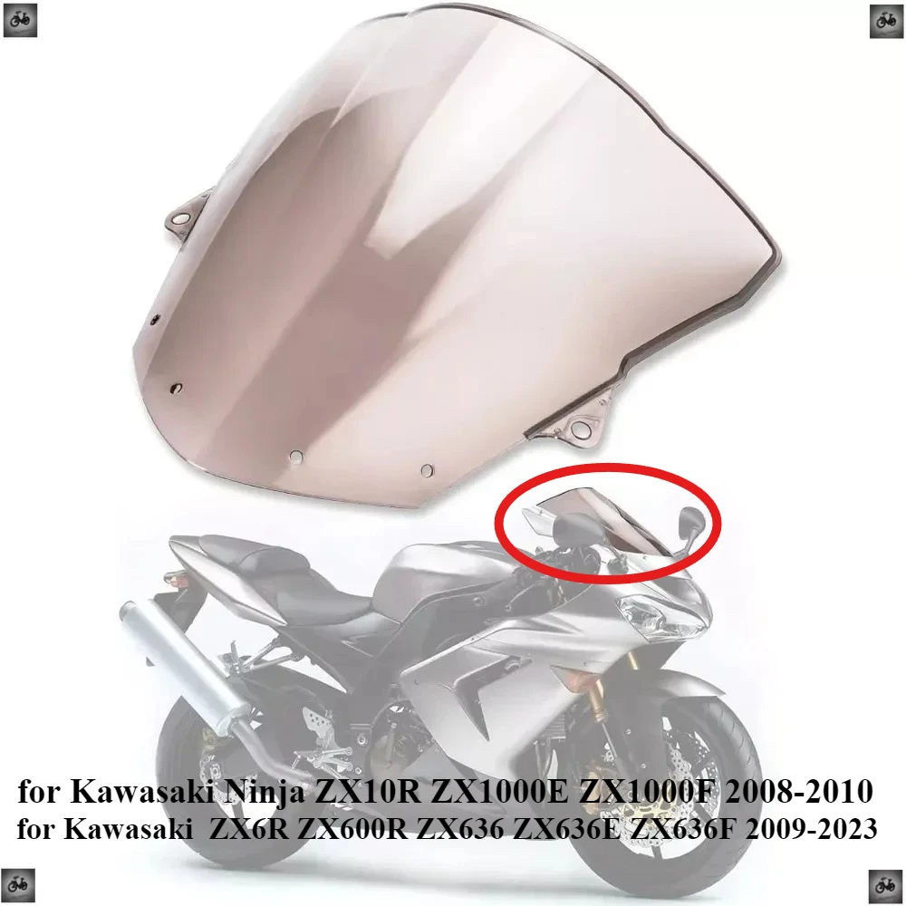 Motorcycle Windshield Windscreen for Kawasaki Ninja ZX 10R ZX1000E ZX1000F 2008-2010 ZX 6R ZX600R ZX 636 ZX636E ZX636F 2009-2023
Motorcycle Windshield Windscreen for Kawasaki Ninja ZX 10R ZX1000E ZX1000F 2008-2010 ZX 6R ZX600R ZX 636 ZX636E ZX636F 2009-2023