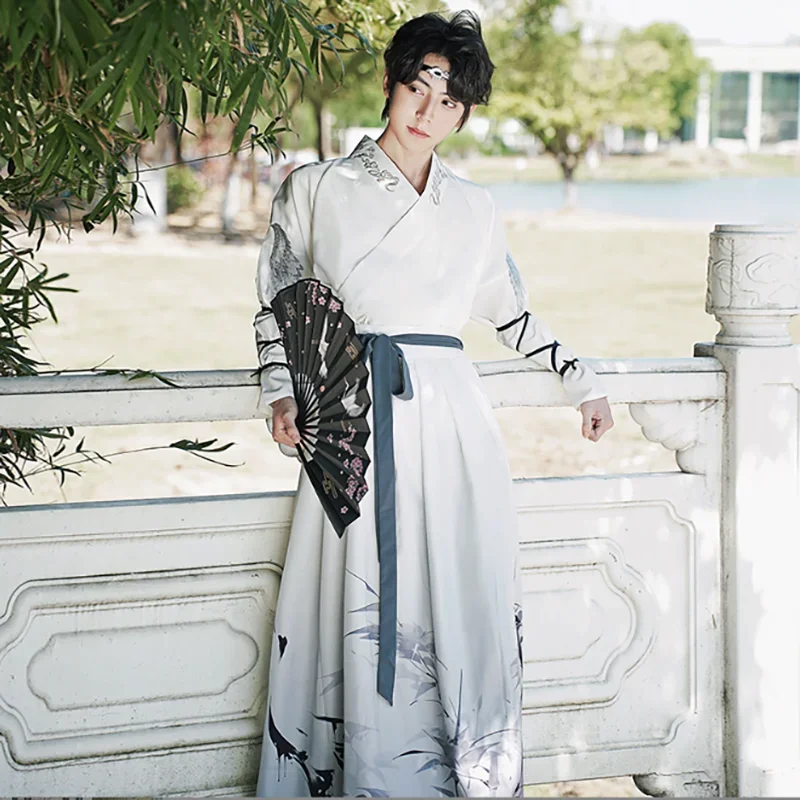 Large Size 6XL Chinese Hanfu Costume Men Halloween Cosplay Costume Party Outfit Ancient Hanfu White Print Dress For Couples 2XL
Large Size 6XL Chinese Hanfu Costume Men Halloween Cosplay Costume Party Outfit Ancient Hanfu White Print Dress For Couples 2XL