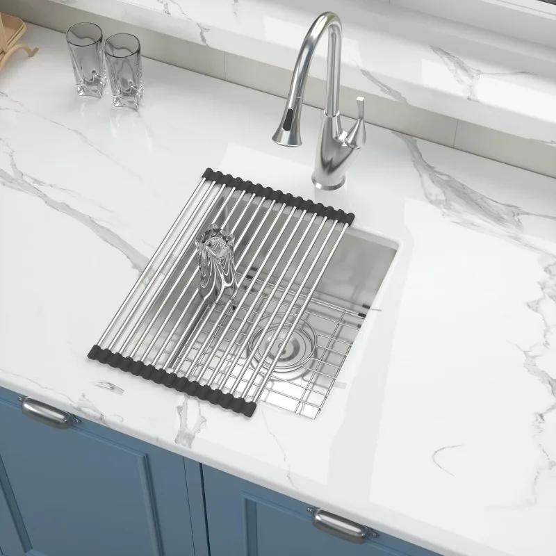 15x17 дюймов Кухонная мойка Undermount Bar Prep Deep с одной чашей 16 калибра Кухонная барная раковина из нержавеющей стали Раковина для автофургона SUS304 Матовая O
15x17 дюймов Кухонная мойка Undermount Bar Prep Deep с одной чашей 16 калибра Кухонная барная раковина из нержавеющей стали Раковина для автофургона SUS304 Матовая O
