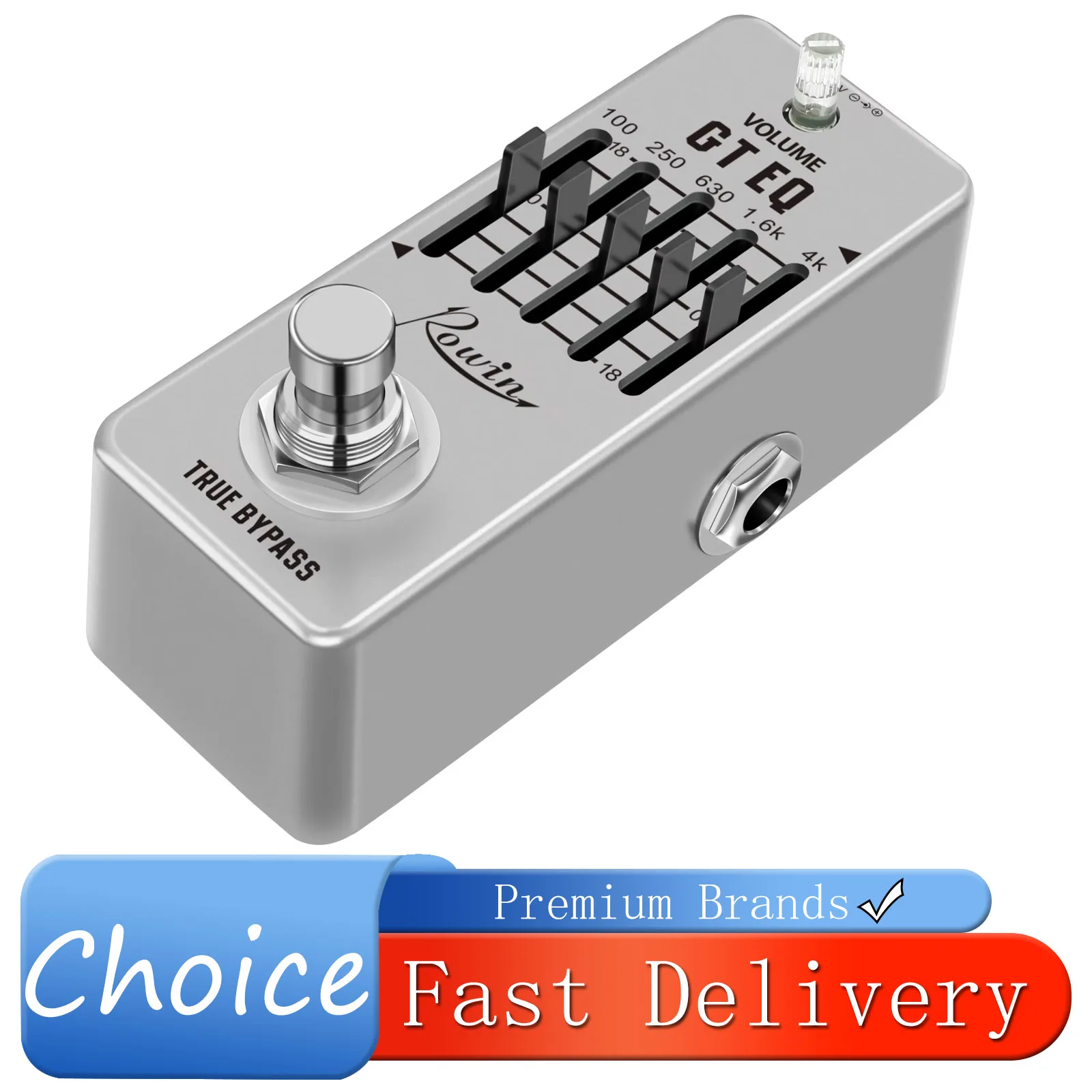 Rowin Equalizer GT EQ 5-Band Guitarra Effect Pedal Equalizer Effectors Mini Size True Bypass Pedal Electric Guitar Accessories
Rowin Equalizer GT EQ 5-Band Guitarra Effect Pedal Equalizer Effectors Mini Size True Bypass Pedal Electric Guitar Accessories