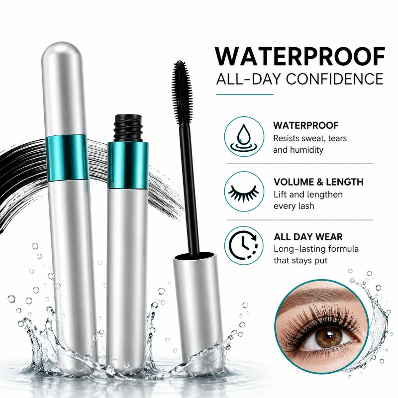 4D Silk Fiber Lash Mascara Waterproof Black Volumizing Lengthening Curling Long Lasting Smudge Proof Lash Makeup for Women
4D Silk Fiber Lash Mascara Waterproof Black Volumizing Lengthening Curling Long Lasting Smudge Proof Lash Makeup for Women