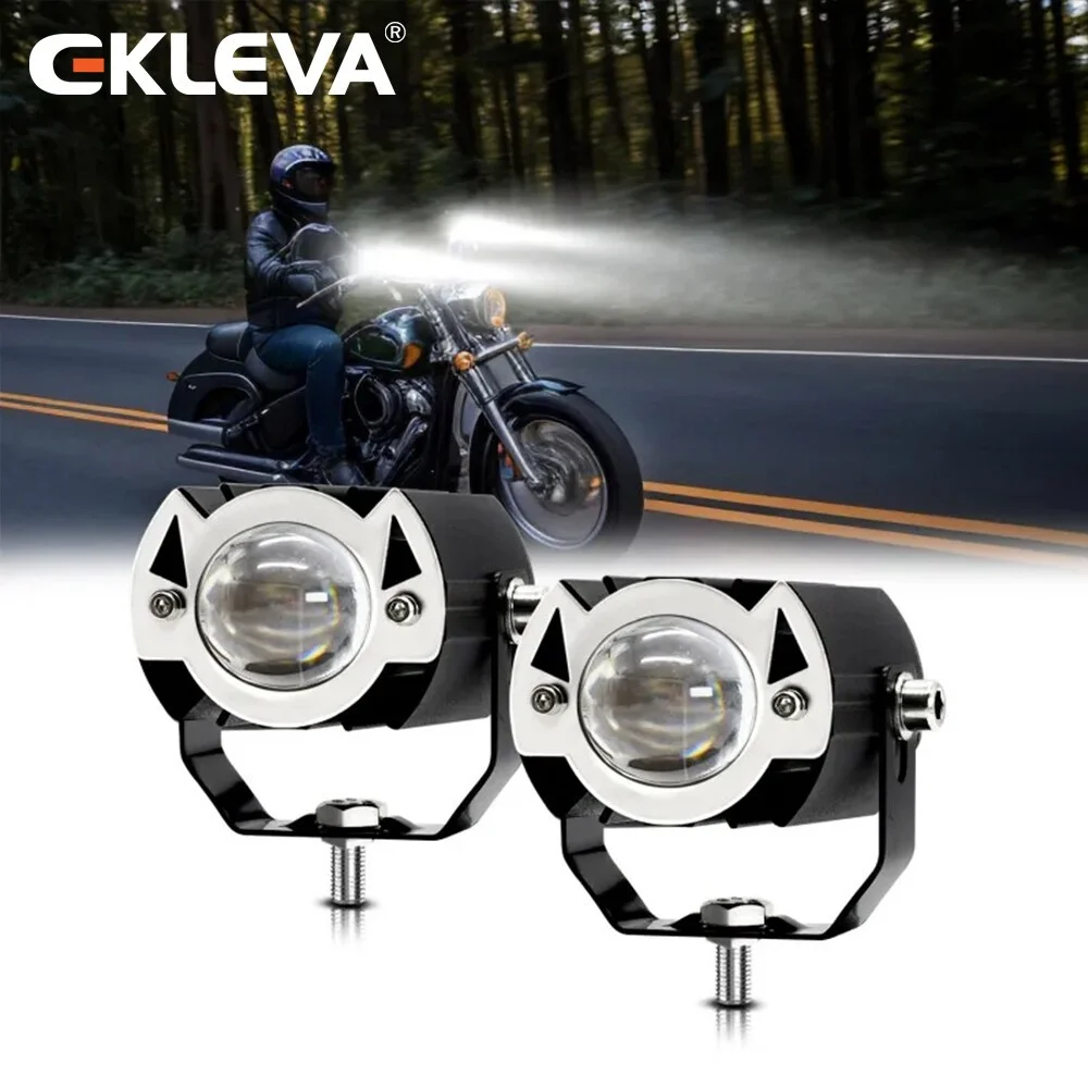 Ekleva Motorcycle Spotlight Projector Lens High Low Beam LED Fog Driving Lamp Auxiliary Light For ATV SUV Universal Waterproof
Ekleva Motorcycle Spotlight Projector Lens High Low Beam LED Fog Driving Lamp Auxiliary Light For ATV SUV Universal Waterproof