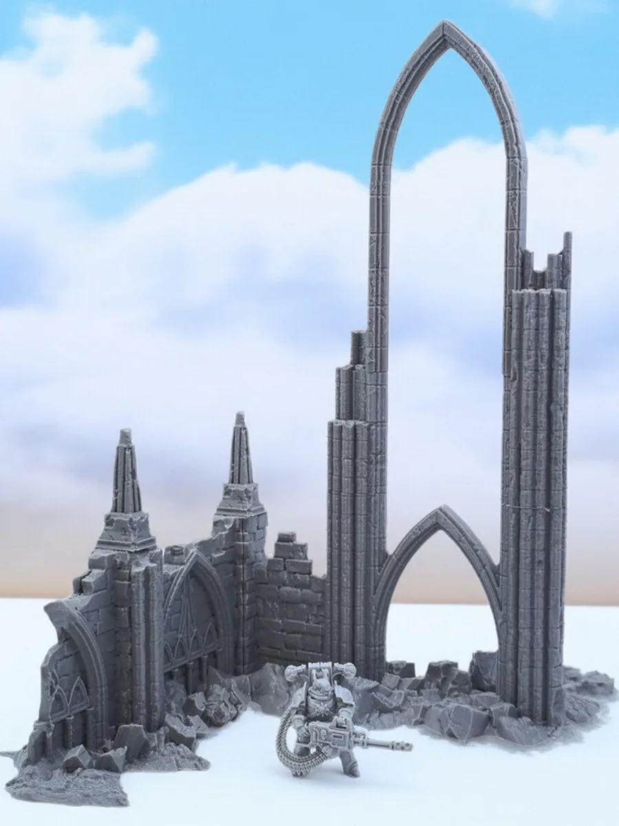 3D-печатная модель здания в стиле готической научной фантастики 40K, статическая коллекционная фигурка для взрослых
3D-печатная модель здания в стиле готической научной фантастики 40K, статическая коллекционная фигурка для взрослых