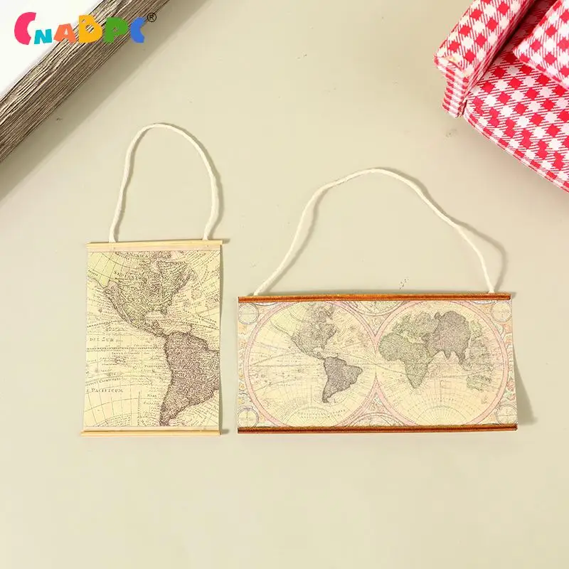 1Set 1:12 Dollhouse Miniature World Map Hanging Picture DIY Craft Scene Ornaments Home Decor Toy Doll House Accessories
1Set 1:12 Dollhouse Miniature World Map Hanging Picture DIY Craft Scene Ornaments Home Decor Toy Doll House Accessories