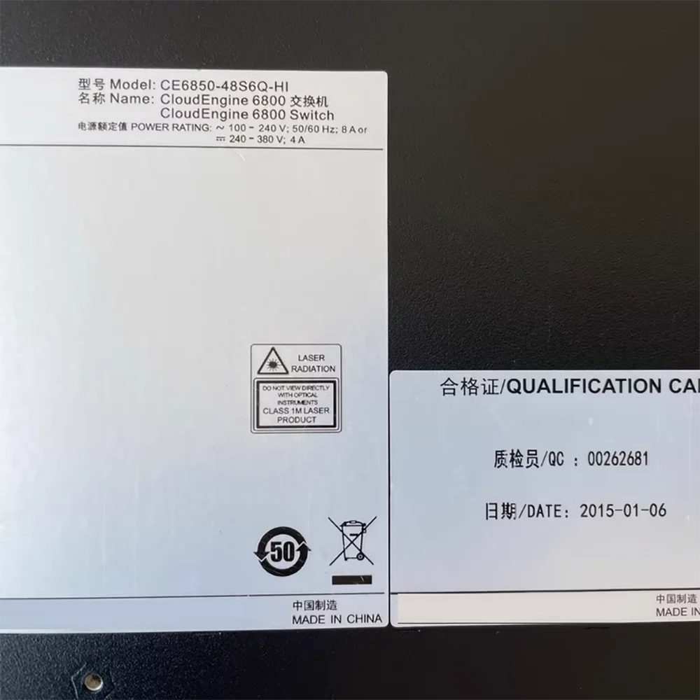 Для HUAWEI CE6850-48S6Q-HI 48-портовый 10G SFP + 6 портов 40G центр обработки данных 10G коммутатор
Для HUAWEI CE6850-48S6Q-HI 48-портовый 10G SFP + 6 портов 40G центр обработки данных 10G коммутатор