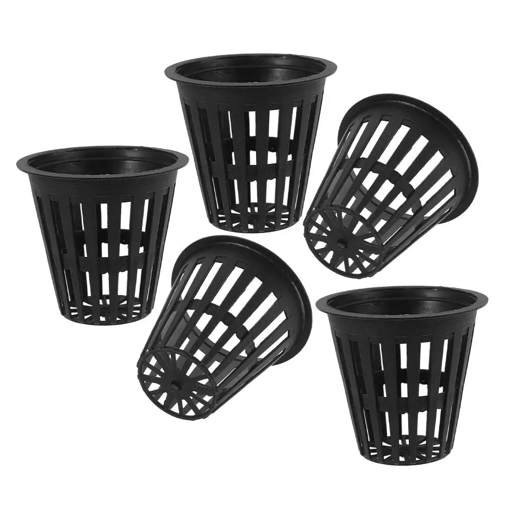 5 Pcs 2 Inch Black Mesh Net Cups Hydroponic Planting Baskets Plastic Starter Containers for Aquaponics Vegetable Growing Systems
5 Pcs 2 Inch Black Mesh Net Cups Hydroponic Planting Baskets Plastic Starter Containers for Aquaponics Vegetable Growing Systems