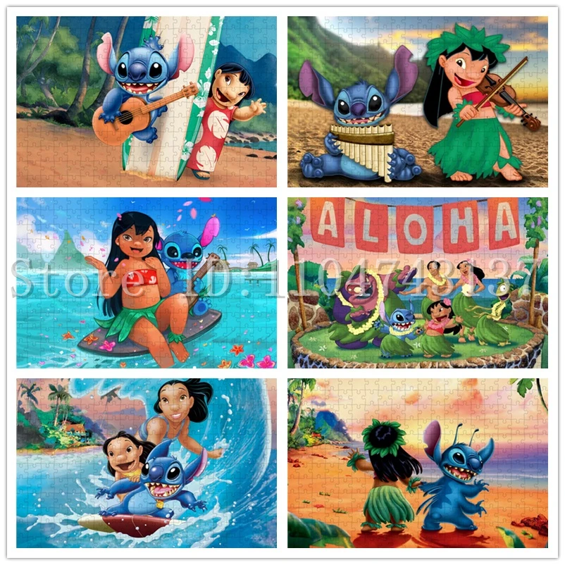 108/300/500/1000 Pieces Lilo and Stitch Puzzles Disney Movies Jigsaw Puzzles Parent-Child Interactive Game Toys
108/300/500/1000 Pieces Lilo and Stitch Puzzles Disney Movies Jigsaw Puzzles Parent-Child Interactive Game Toys
