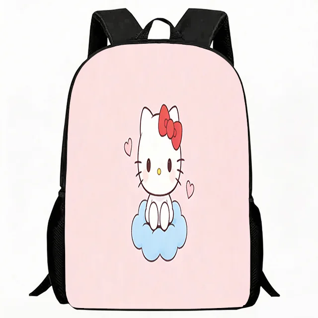 Kids Bag Hello Kitty Sitting on Cloud Print Children Backpack, Cute Pink Background Design School Bag, Lightweight Breathable Bo
Kids Bag Hello Kitty Sitting on Cloud Print Children Backpack, Cute Pink Background Design School Bag, Lightweight Breathable Bo