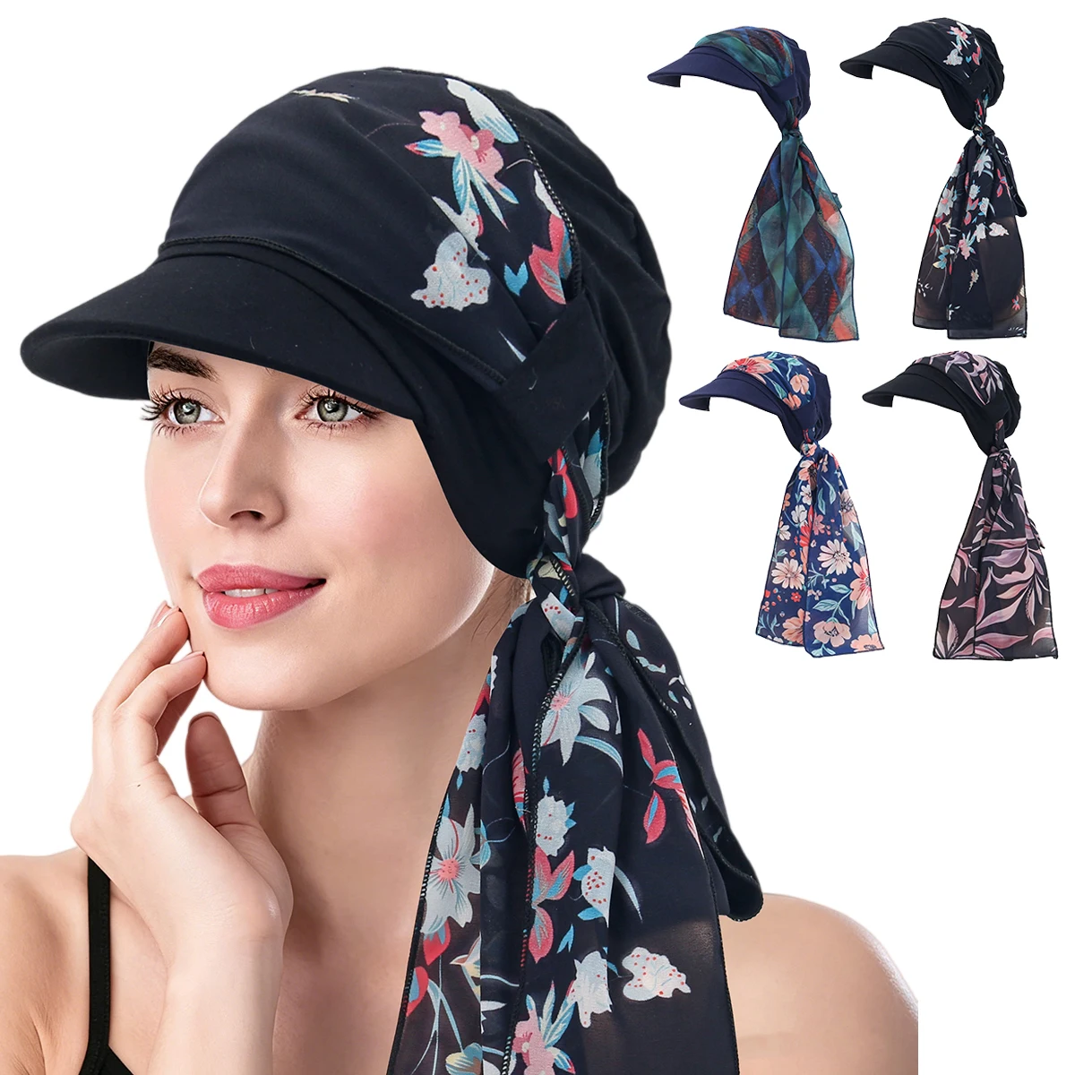 2026 New Elegant Turban Hats With Brim Women Print Hijab Baseball Caps Head Wraps Fashion Muslim Ladies Headscarf
2026 New Elegant Turban Hats With Brim Women Print Hijab Baseball Caps Head Wraps Fashion Muslim Ladies Headscarf