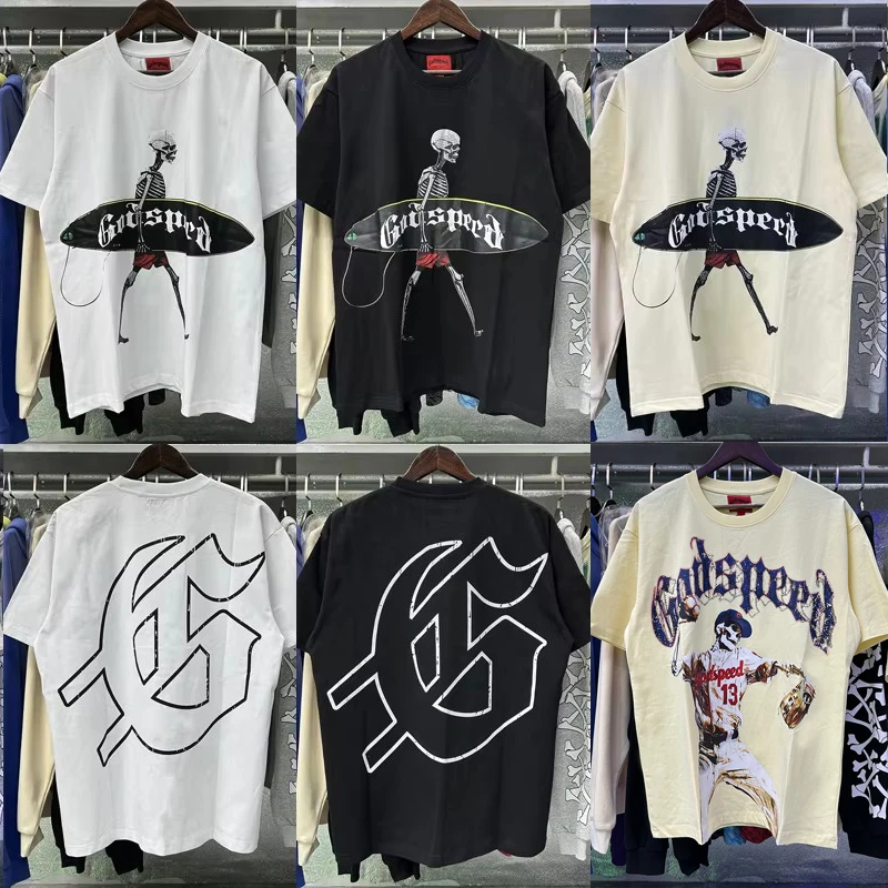 High Quality God Speed T-shirt Summer Men Women Hip Hop Skateboard Original Label GOD SPEED Tee
High Quality God Speed T-shirt Summer Men Women Hip Hop Skateboard Original Label GOD SPEED Tee