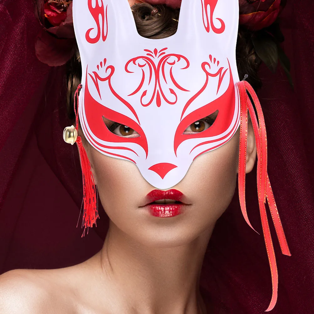2pcs Japanese Style Cherry Blossom Fox Mask Half Face White Plastic Reusable For Halloween Party Festival Performance Masquerade
2pcs Japanese Style Cherry Blossom Fox Mask Half Face White Plastic Reusable For Halloween Party Festival Performance Masquerade