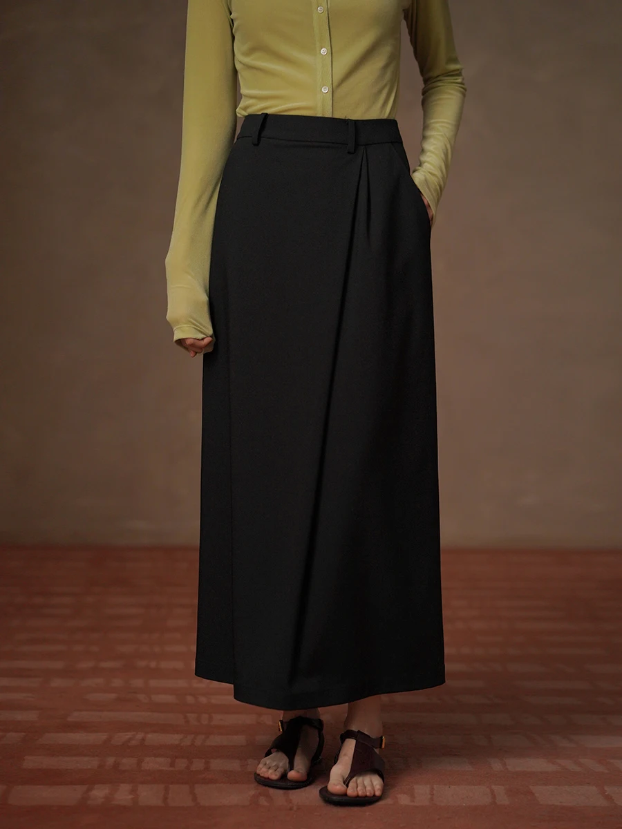 Elegant High Waist Straight Cut Skirt Business Casual Polyester Fiber City Commute All in One Slimming Pleated Asymmetrical
Elegant High Waist Straight Cut Skirt Business Casual Polyester Fiber City Commute All in One Slimming Pleated Asymmetrical