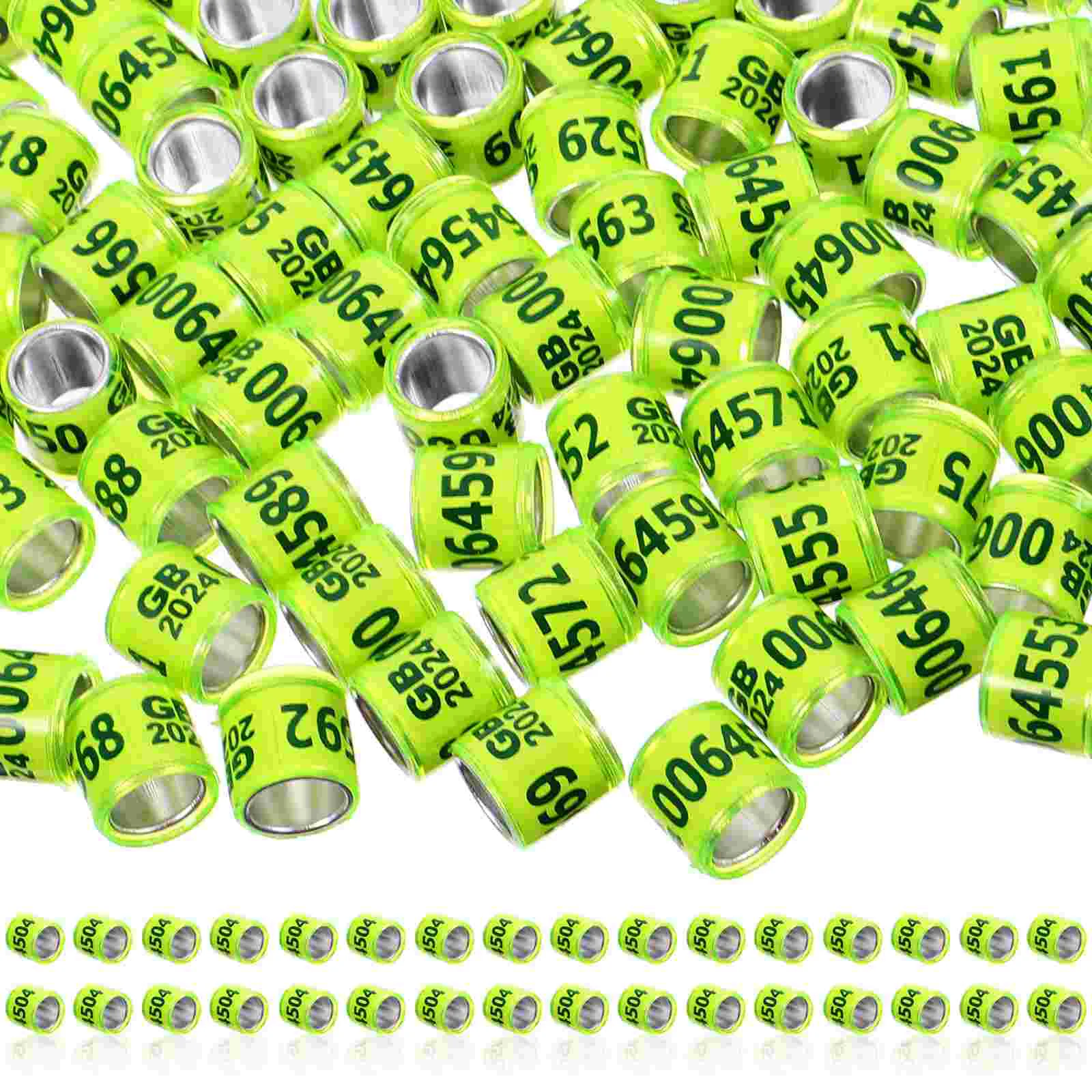 100 Pcs Racing Pigeon Foot Rings Bright Sturdy Material Lightweight Aluminum Plastic Non Deform Term
100 Pcs Racing Pigeon Foot Rings Bright Sturdy Material Lightweight Aluminum Plastic Non Deform Term
