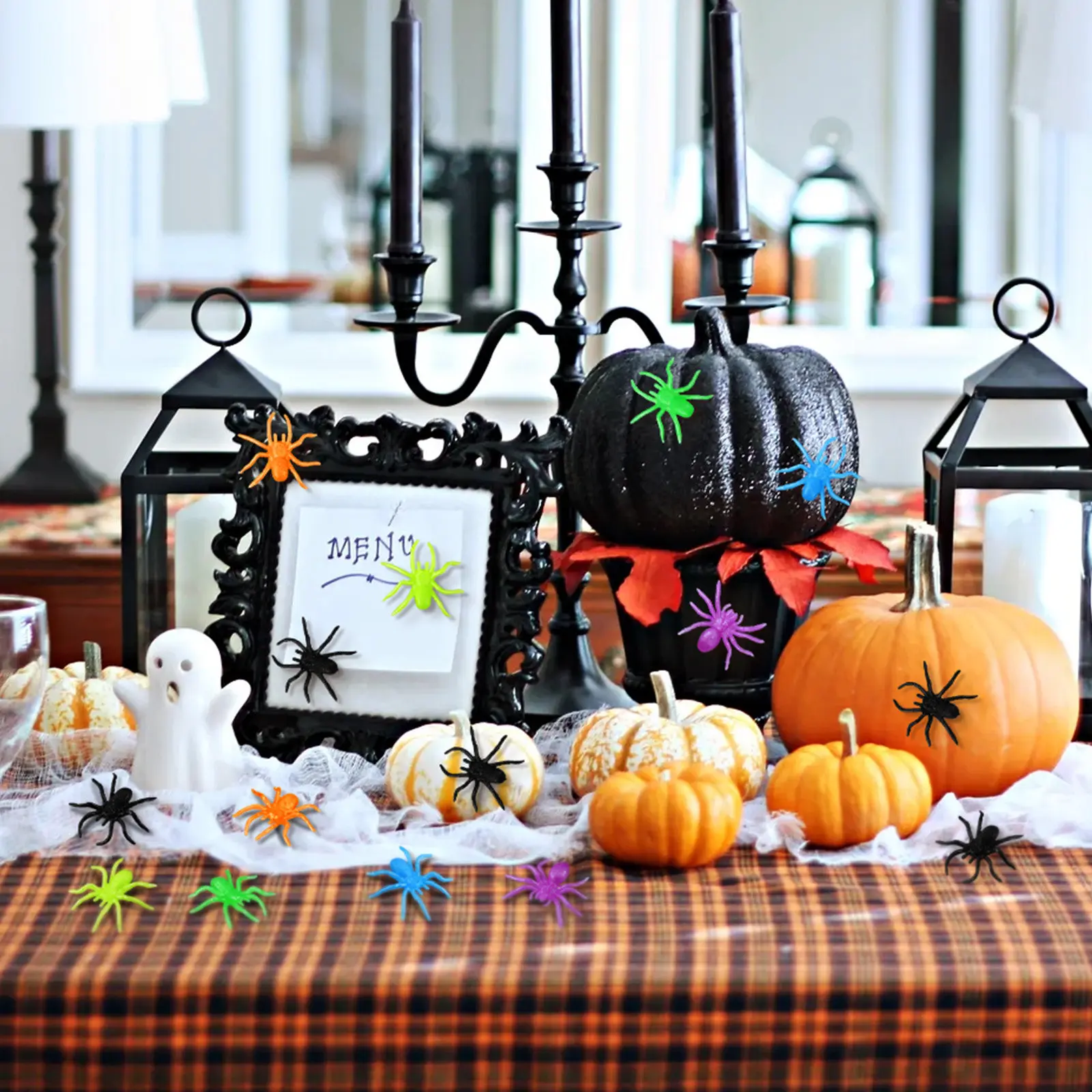 48Pcs Halloween Stretchy Spiders Realistic Soft Elastic Mini Fake Spiders for Halloween Party Favors Pranks Decoration Small
48Pcs Halloween Stretchy Spiders Realistic Soft Elastic Mini Fake Spiders for Halloween Party Favors Pranks Decoration Small