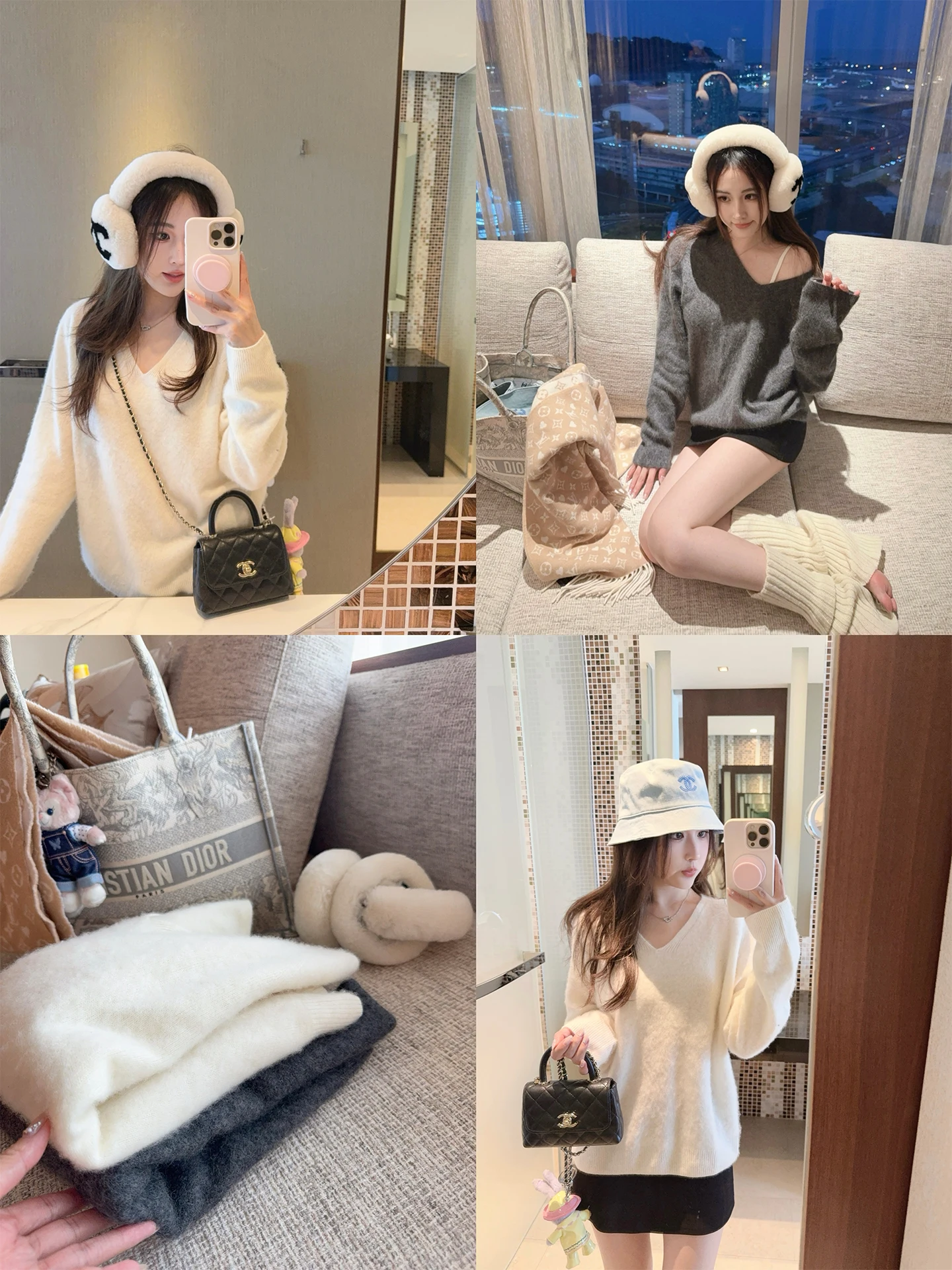 Теплый и уютный осенне-зимний свитер-свитшот из смесовой шерсти с V-образным вырезом, свободного кроя, с флисовой подкладкой, визуально стройнящий фигуру, модель eyey Sl
Теплый и уютный осенне-зимний свитер-свитшот из смесовой шерсти с V-образным вырезом, свободного кроя, с флисовой подкладкой, визуально стройнящий фигуру, модель eyey Sl