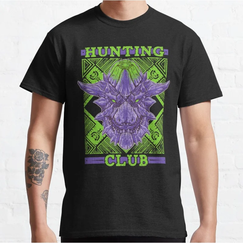 80s Video games Monster hunter world MHW Hunting Club Brachydios Graphic T Shirts for men large size Adult S-6XL tops
80s Video games Monster hunter world MHW Hunting Club Brachydios Graphic T Shirts for men large size Adult S-6XL tops