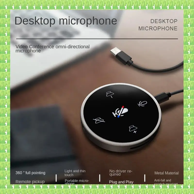 Studio Professional Omnidi Rectional Mic With Speaker For PC Video Meeting Game Conference(B)
Studio Professional Omnidi Rectional Mic With Speaker For PC Video Meeting Game Conference(B)