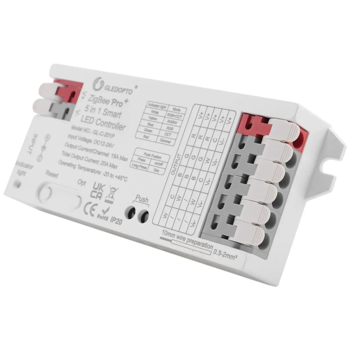 GLEDOPTO ZigBee 3.0 LED Controller 5In1 Dimmer 12V 24V 20A RGB/RGBW/RGBCCT/CCT LED Strip Light Alexa Tuya Smart APP
GLEDOPTO ZigBee 3.0 LED Controller 5In1 Dimmer 12V 24V 20A RGB/RGBW/RGBCCT/CCT LED Strip Light Alexa Tuya Smart APP