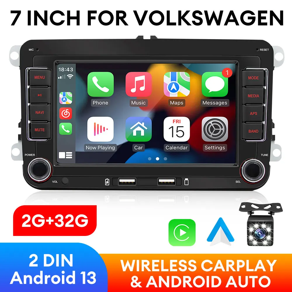2 Din Android Car Radio Multimedia Player GPS WiFi Carplay Android Auto For Volkswagen Skoda Octavia Golf 5 6 Passat Polo Jetta
2 Din Android Car Radio Multimedia Player GPS WiFi Carplay Android Auto For Volkswagen Skoda Octavia Golf 5 6 Passat Polo Jetta