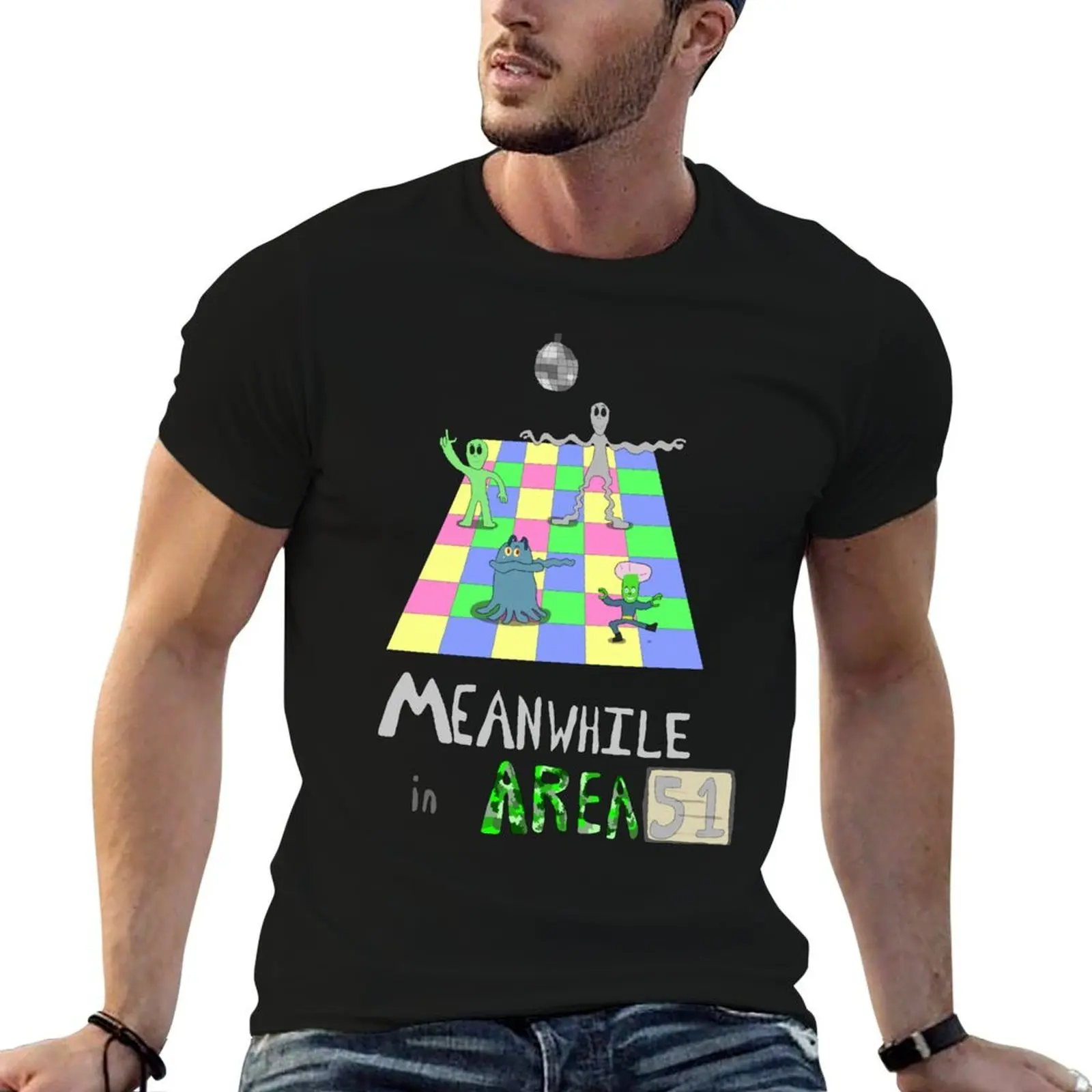 Meanwhile In Area 51 T-Shirt anime t shirts for man cotton t shirts high quality man graphic t shirt T-shirt
Meanwhile In Area 51 T-Shirt anime t shirts for man cotton t shirts high quality man graphic t shirt T-shirt