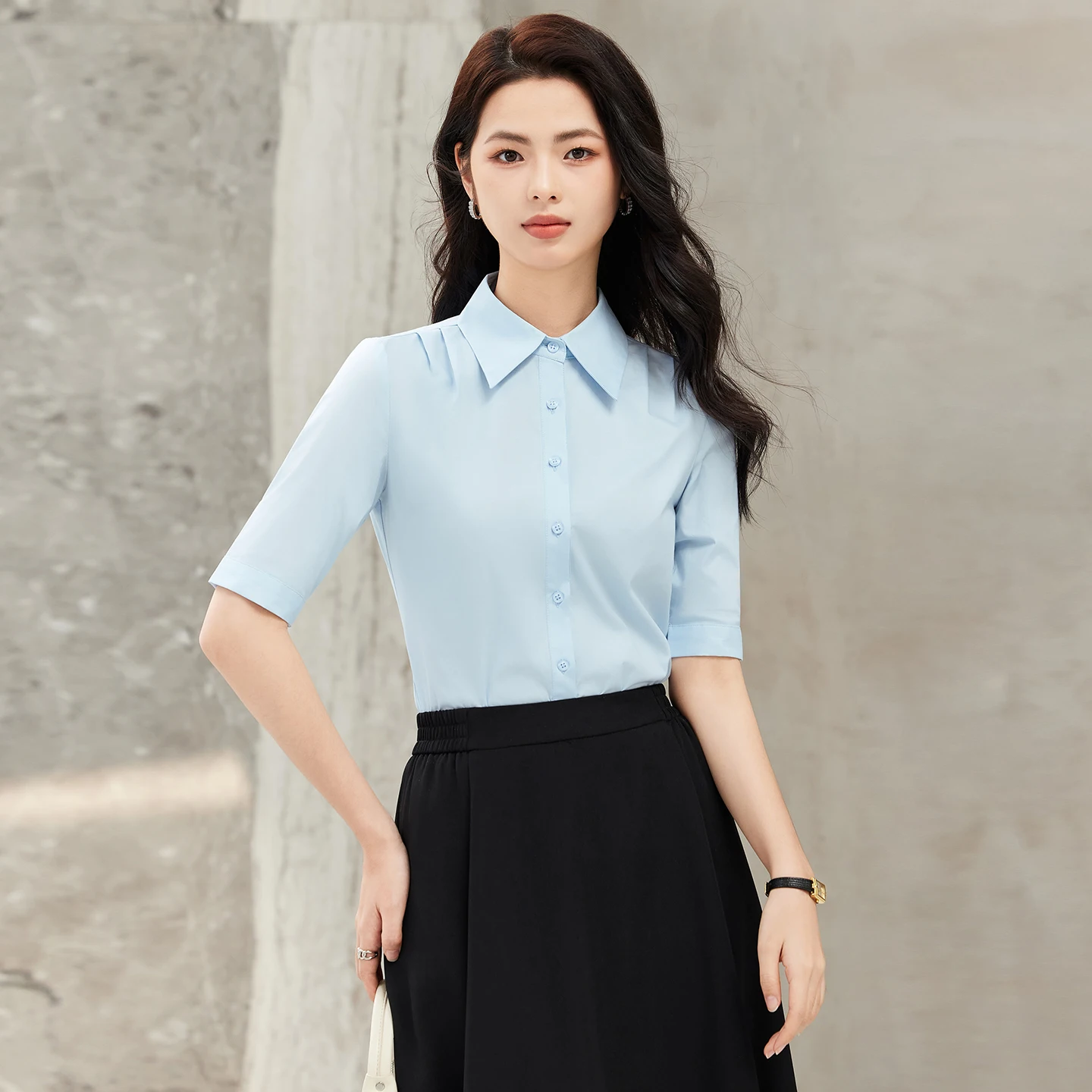 Alyssa Fashionable High-Quality Short Sleeve Shirt for Professional Women Elegant Spring/Summer 2026 New Arrival
Alyssa Fashionable High-Quality Short Sleeve Shirt for Professional Women Elegant Spring/Summer 2026 New Arrival