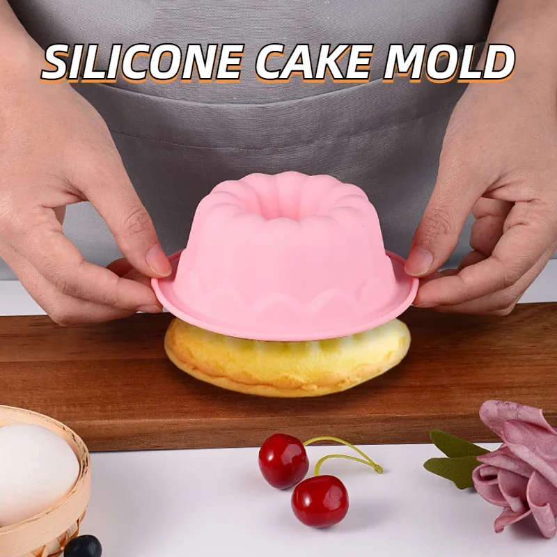 1PC Round Silicone Cake Molds Sturdy Fluted Food Cake Pan Non-stick Chocolate Mold Bread Baking Molds Jello Bakery Accessories
1PC Round Silicone Cake Molds Sturdy Fluted Food Cake Pan Non-stick Chocolate Mold Bread Baking Molds Jello Bakery Accessories