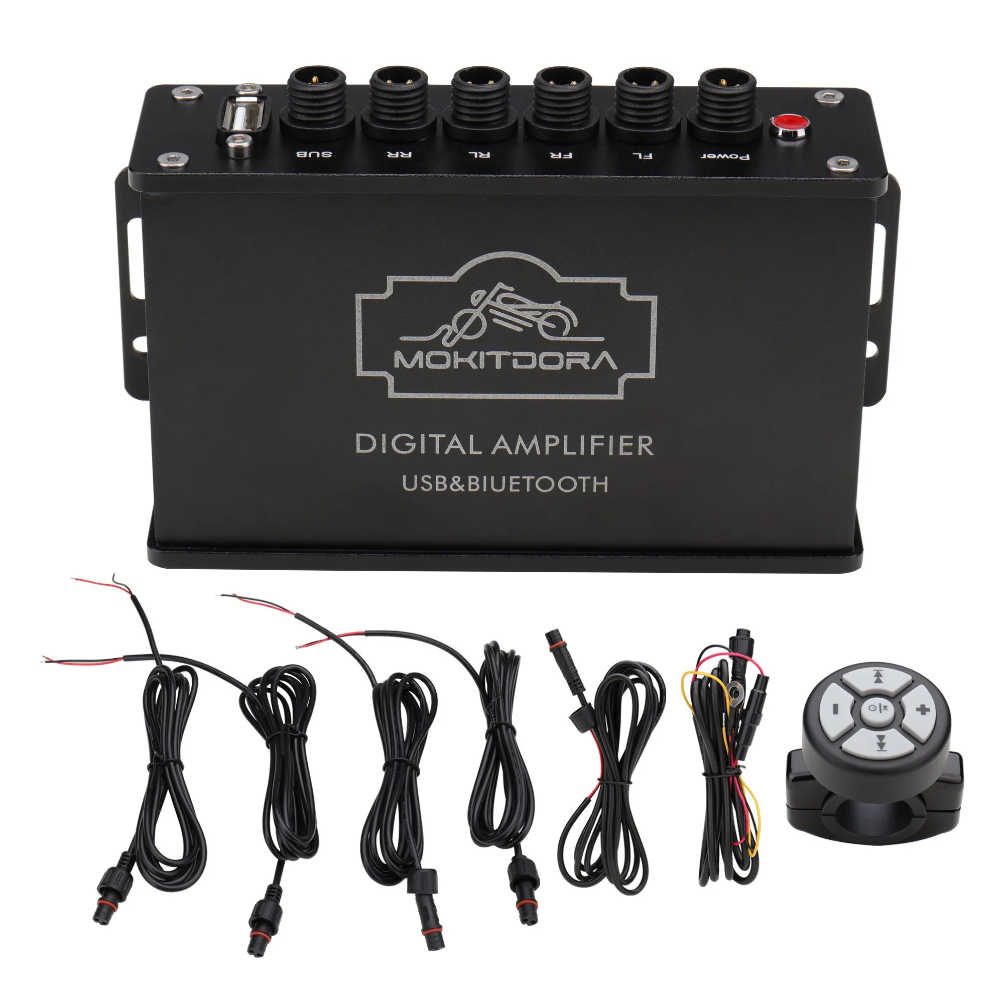 Motorcycle 1000W 4-Channel Stereo Power Amplifier Bluetooth Portable Subwoofer for Harley ATV UTV RZR Boat Car
Motorcycle 1000W 4-Channel Stereo Power Amplifier Bluetooth Portable Subwoofer for Harley ATV UTV RZR Boat Car