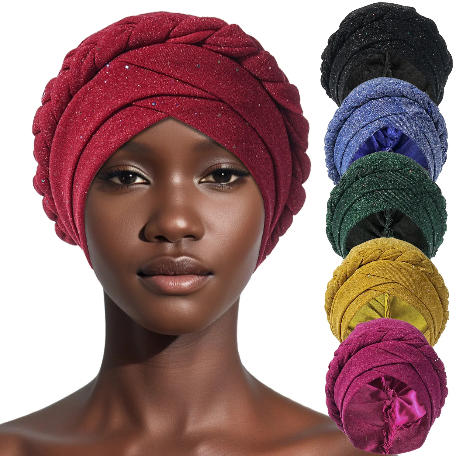 Latest African Auto Geles Headtie Already Made Headties Shinning Turban Cap for Women Ready Nigerian Hijab Braid Head Wraps
Latest African Auto Geles Headtie Already Made Headties Shinning Turban Cap for Women Ready Nigerian Hijab Braid Head Wraps