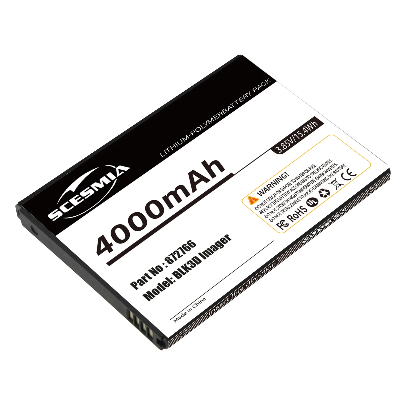 OrangeYu 4000mAh Imager Battery 872766, RRC1130, 110019-08 for Leica BLK3D Imager
OrangeYu 4000mAh Imager Battery 872766, RRC1130, 110019-08 for Leica BLK3D Imager