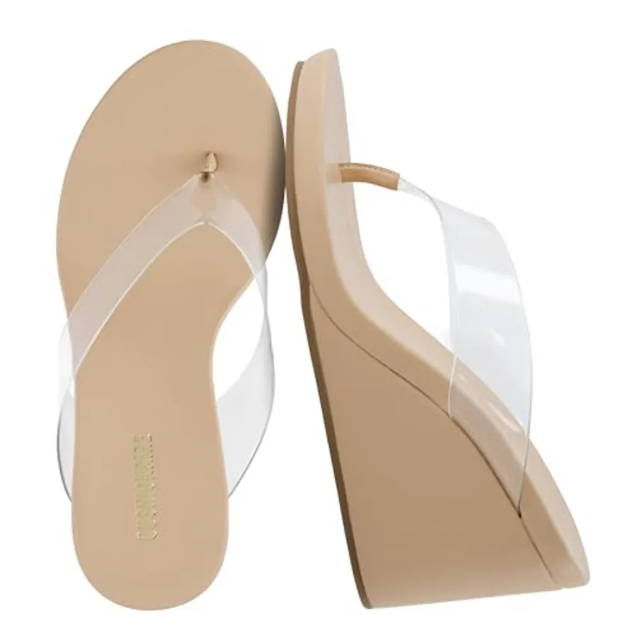 CUSHIONAIRE Bera Platform Thong Womens Sandals, Stylish Wedge Flip Flops for Women with Contoured Comfort Footbed
CUSHIONAIRE Bera Platform Thong Womens Sandals, Stylish Wedge Flip Flops for Women with Contoured Comfort Footbed