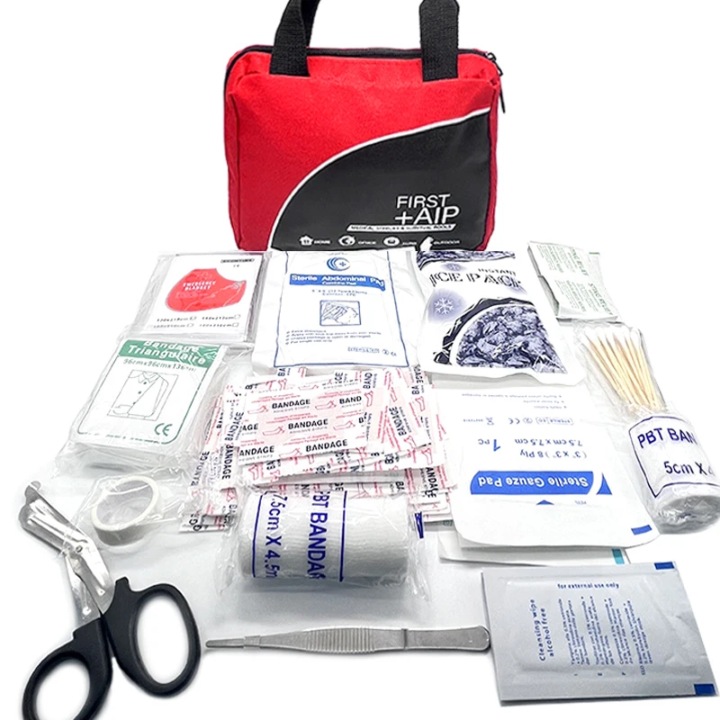 Комплексный комплект первой помощи для исследования на открытом воздухе-портативный, подходит для охоты, походов и кемпинга 
Комплексный комплект первой помощи для исследования на открытом воздухе-портативный, подходит для охоты, походов и кемпинга