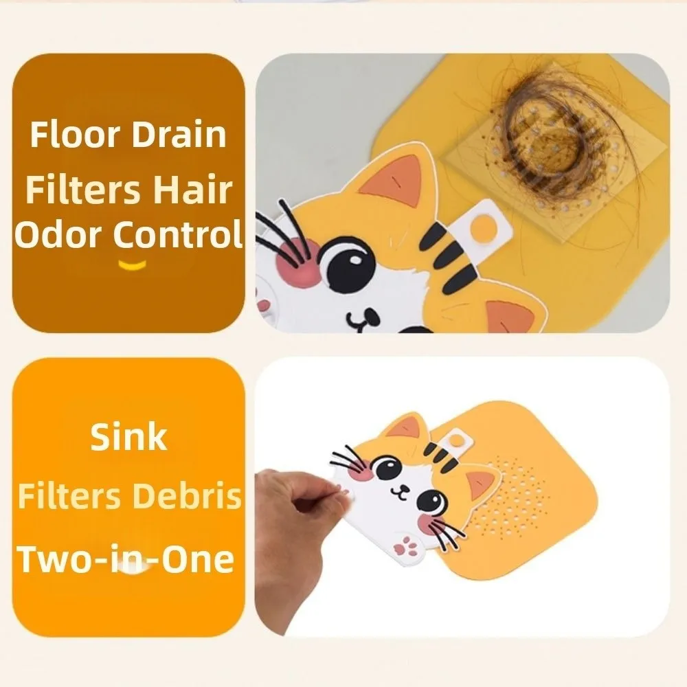 Крышка для слива пола с милым котенком, многоразовая антиблокирующая крышка для слива душа, силиконовая наклейка для слива пола для сбора волос в ванной комнате
Крышка для слива пола с милым котенком, многоразовая антиблокирующая крышка для слива душа, силиконовая наклейка для слива пола для сбора волос в ванной комнате