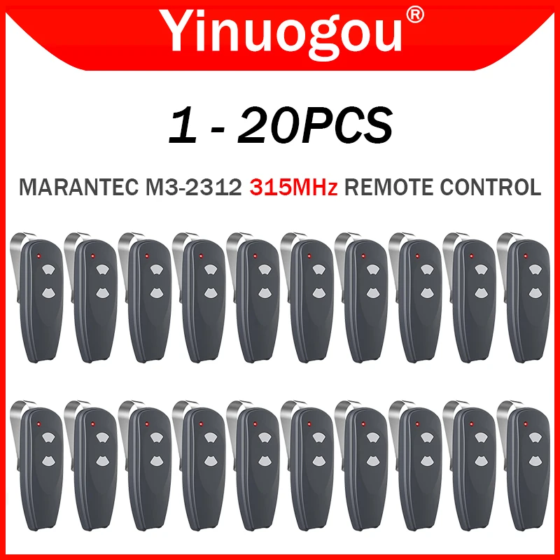 For MARANTEC M3-2312 M3-2314 Digital 382 384 Remote Control Garage Door Opener 315MHz Face to Face Clone Gate Remote Control
For MARANTEC M3-2312 M3-2314 Digital 382 384 Remote Control Garage Door Opener 315MHz Face to Face Clone Gate Remote Control