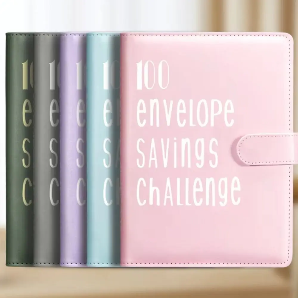 Colorful 100 Envelope Challenge Notebook Loose-leaf PU Leather Money Saving Binder Multi Pockets Cash Budget
Colorful 100 Envelope Challenge Notebook Loose-leaf PU Leather Money Saving Binder Multi Pockets Cash Budget