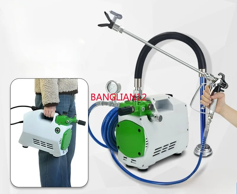 Small, lightweight household paint, interior and exterior wall paint, high-pressure airless s-pray painting tool
Small, lightweight household paint, interior and exterior wall paint, high-pressure airless s-pray painting tool